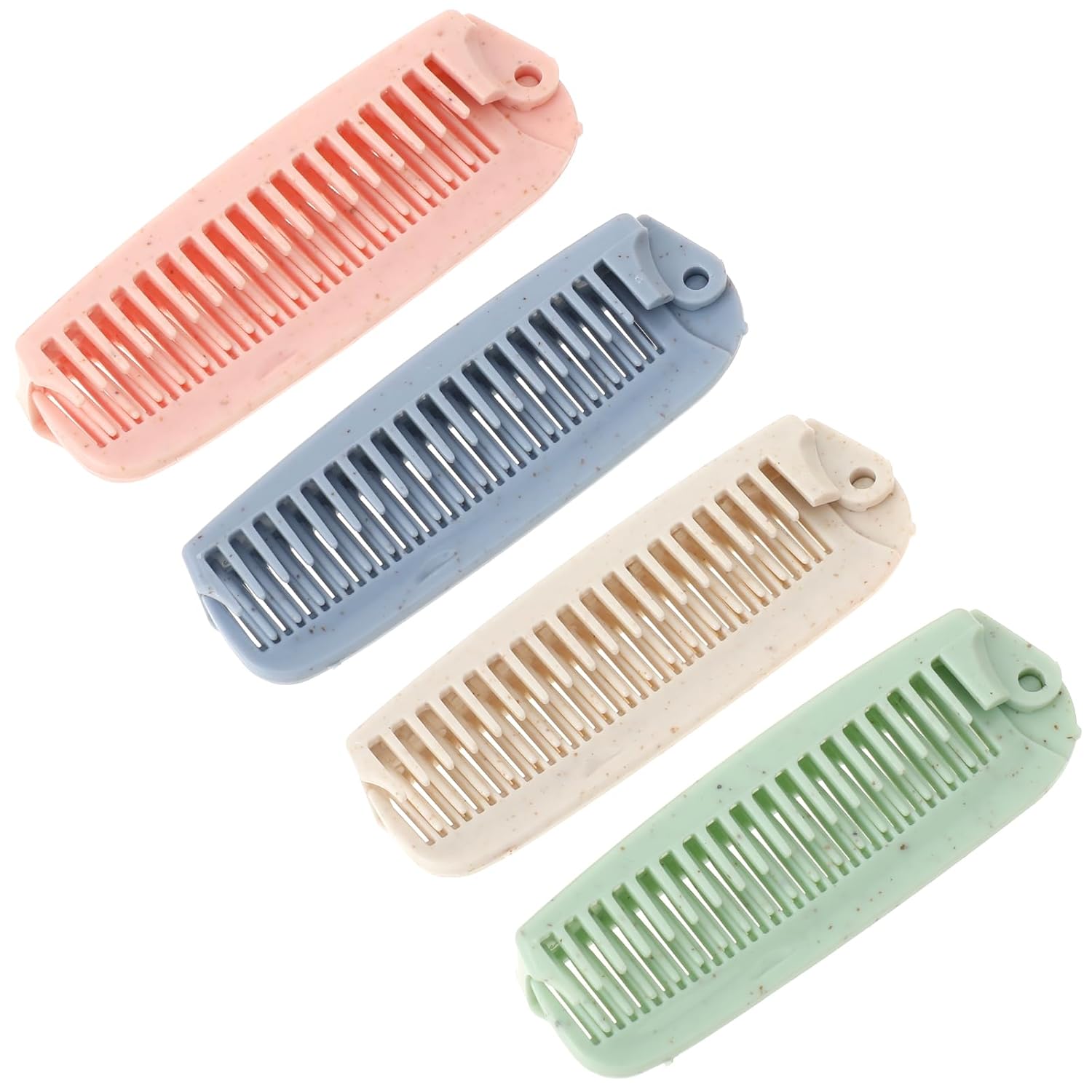 4PCS Pszenna słoma słomka składana włosy grzebień do włosów