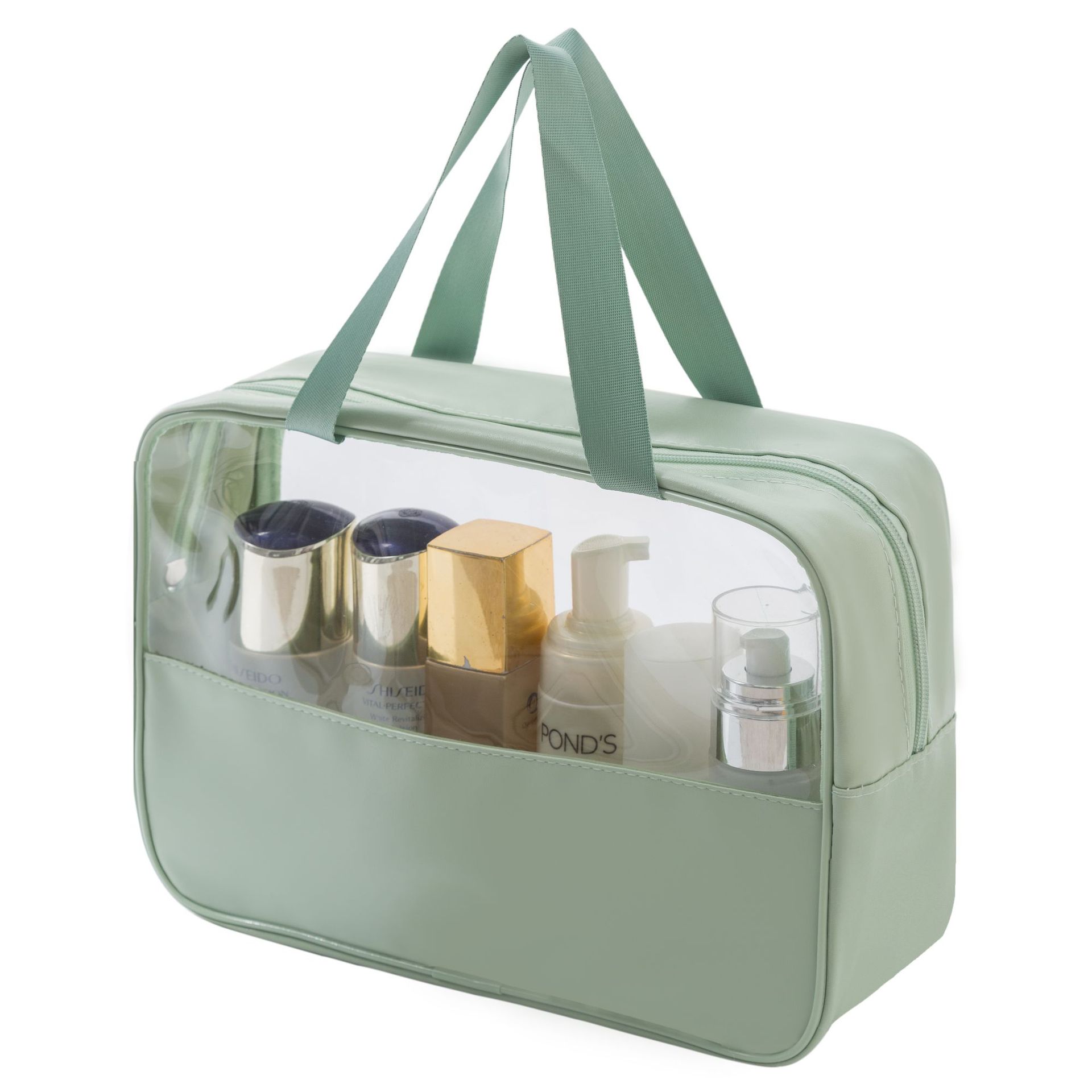 Pu Pherlentent Makeup Bag