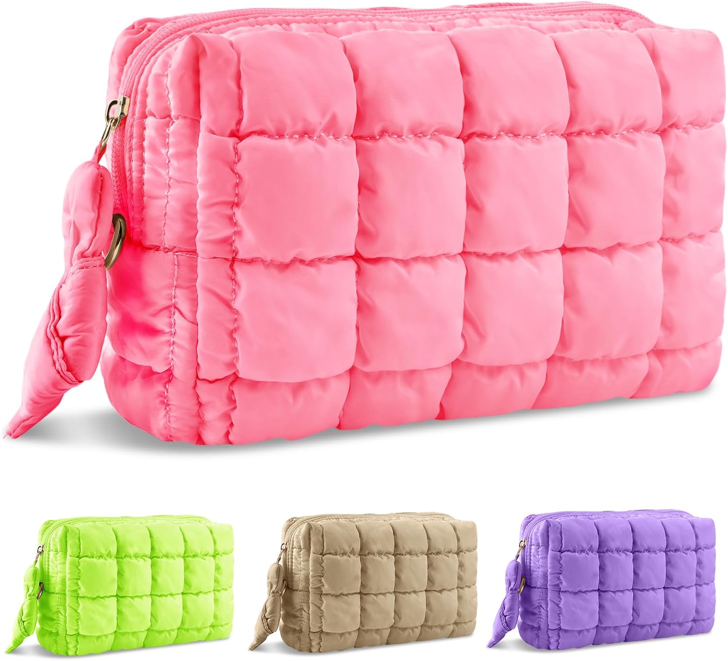 Puffer Quilded Make Up Organizer Bag na prezenty codziennie pracują